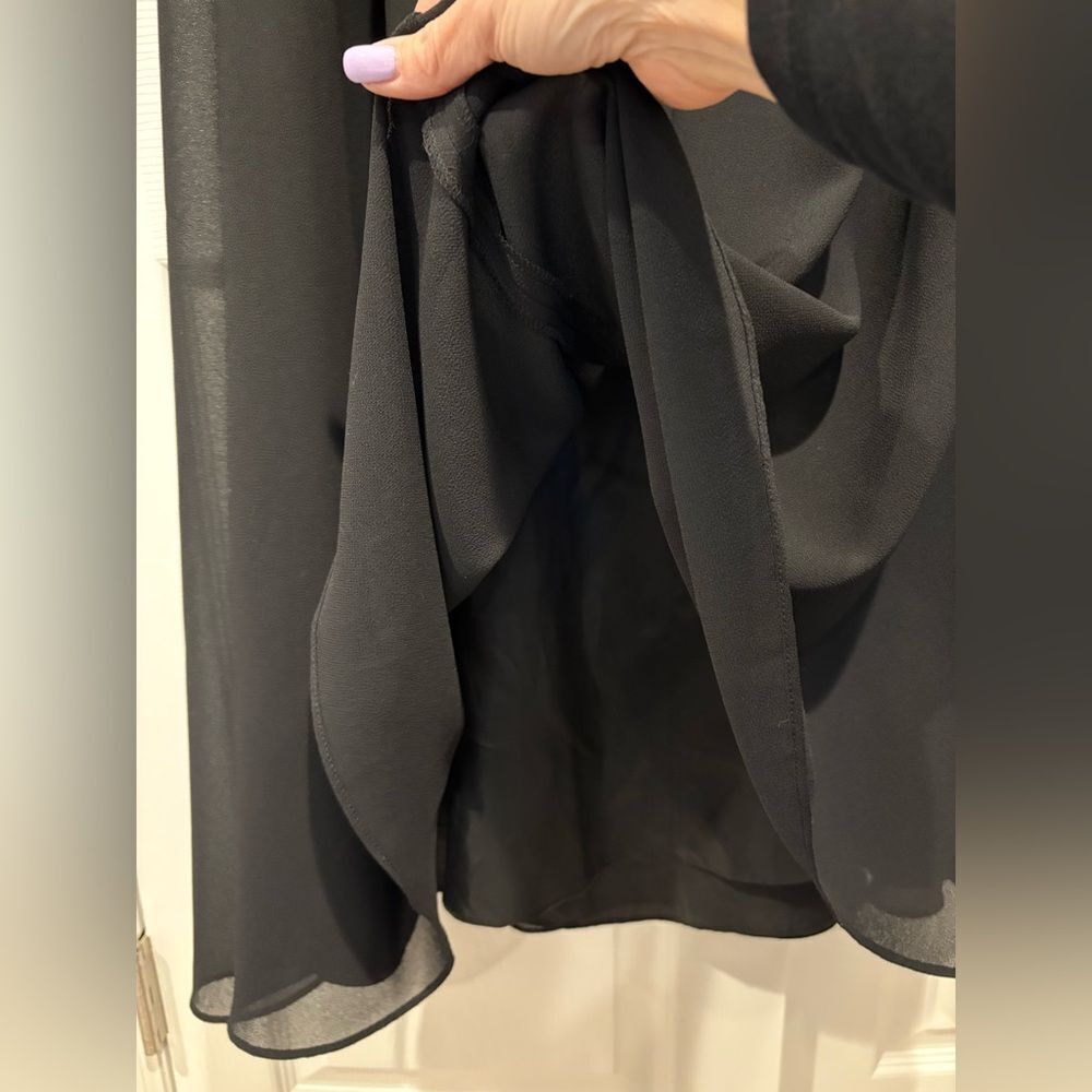 Karen Miller New York Black Sleeveless Evening Gown Size 14 - Picture 10 of 13